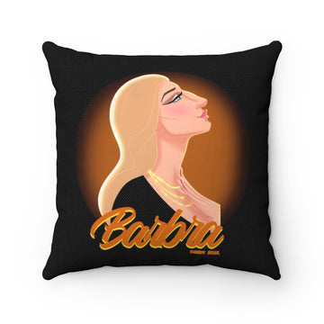 Pop Icon Series "Barbra" / Spun Polyester Square Pillow